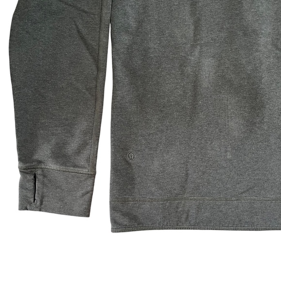 Lululemon Mens Hoodie Jacket Size L Grey Full Zip Up Stretch Full Sleeve Gym - Picture 4 of 9